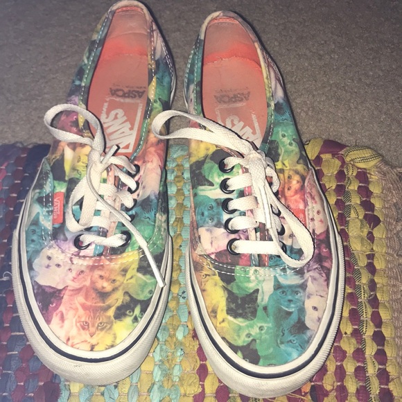 rainbow cat vans